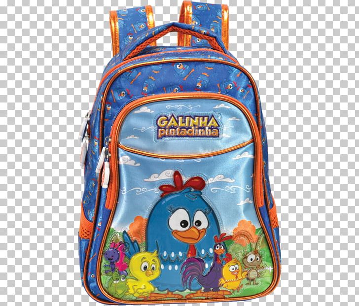 Galinha Pintadinha Backpack Hand Luggage Messenger Bags PNG, Clipart, Backpack, Bag, Baggage, Clothing, Electric Blue Free PNG Download