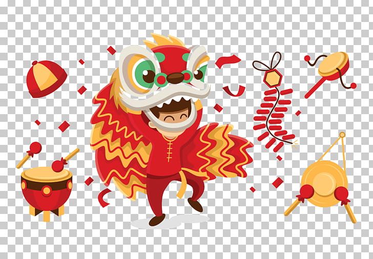 Lion Dance Dragon Dance Chinese New Year PNG, Clipart, Animals, Art, Cartoon, Chinese Dragon, Chinese Guardian Lions Free PNG Download