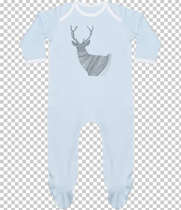 T-shirt Deer Baby & Toddler One-Pieces Art Sleeve PNG, Clipart, Animal, Antler, Art, Baby Toddler Onepieces, Blue Free PNG Download