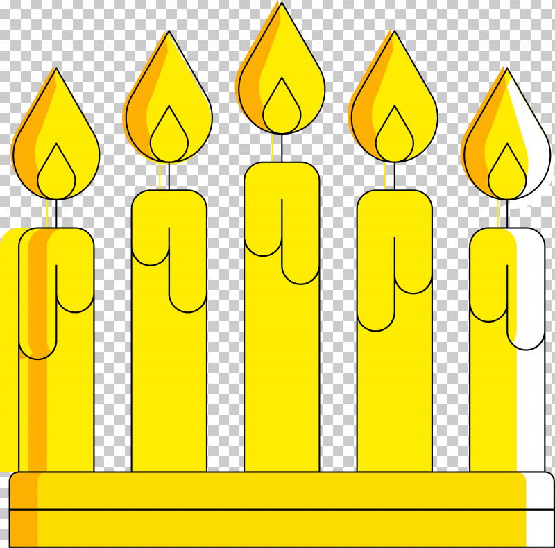 Christmas Candle PNG, Clipart, Christmas Candle, Line, Sign, Yellow Free PNG Download