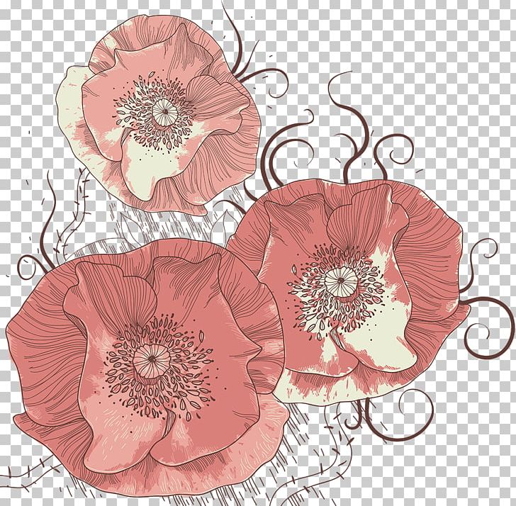 Flower Line Poppy PNG, Clipart, Bud, Cut Flowers, Encapsulated Postscript, Floral Design, Floristry Free PNG Download