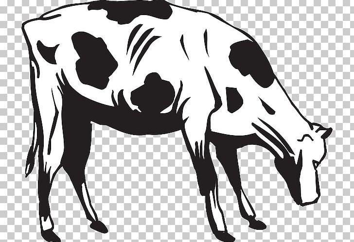 Cattle Feeding Eating PNG, Clipart, Black, Black And White, Cattle, Cattle Feeding, Cattle Like Mammal Free PNG Download