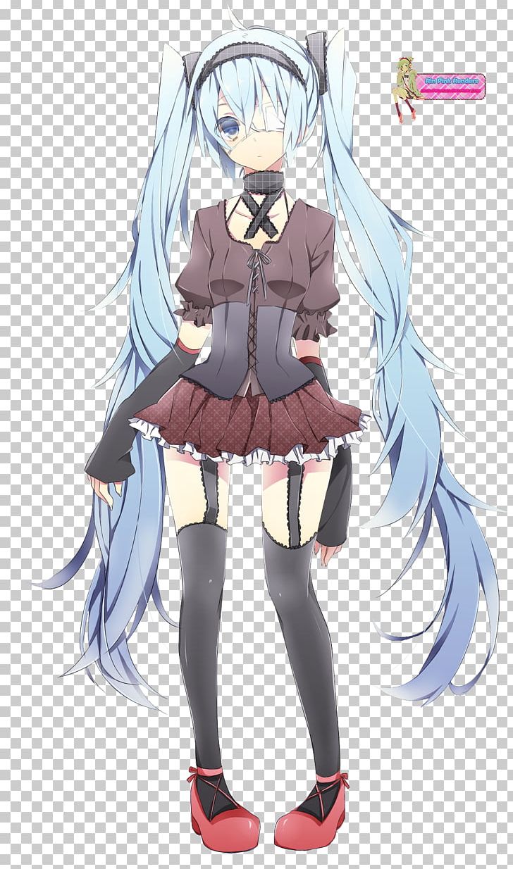 Hatsune Miku IA Eyepatch Vocaloid PNG, Clipart, Anime, Artwork, Black Hair, Brown Hair, Character Free PNG Download