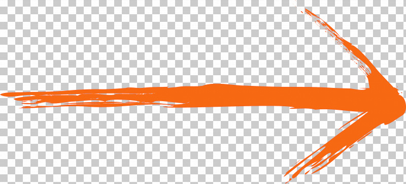 Brush Arrow PNG, Clipart, Brush Arrow, Line, Orange Free PNG Download