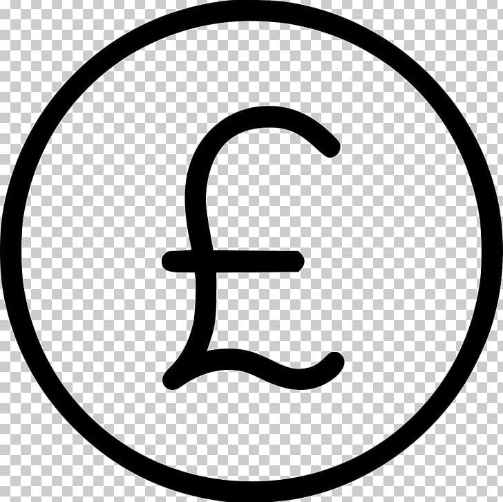 Pound Sterling Money Pound Sign Currency Computer Icons PNG, Clipart, Area, Black And White, Britain, Circle, Coin Free PNG Download