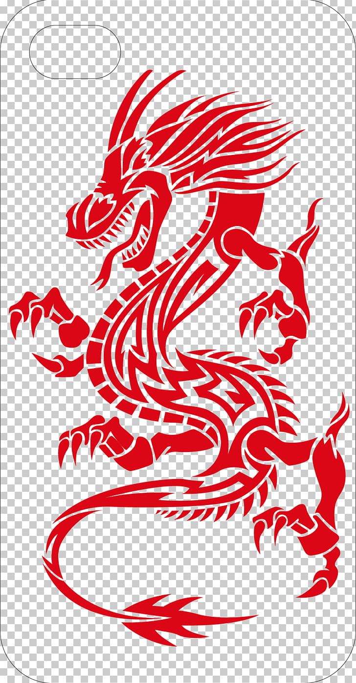 Tattoo Dragon Tribe Illustration PNG, Clipart, Art, Beautiful Vector, Dragon, Fictional Character, Mobile Free PNG Download