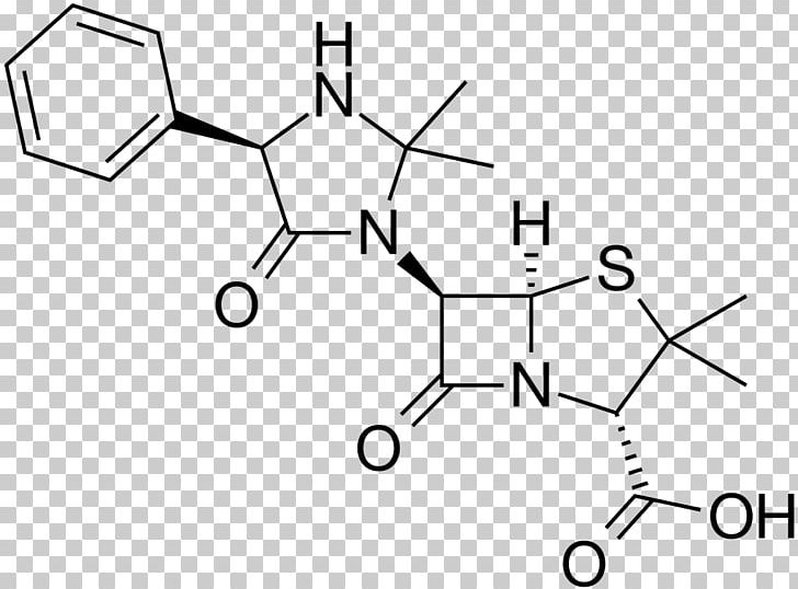 Hetacillin β-lactam Antibiotic Aminopenicillin Antibiotics PNG, Clipart, Angle, Antibiotics, Area, Black And White, Chemical Structure Free PNG Download