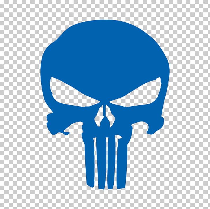 Punisher Graphics Skull Portable Network Graphics PNG, Clipart, Autocad Dxf, Bone, Cdr, Decal, Electric Blue Free PNG Download