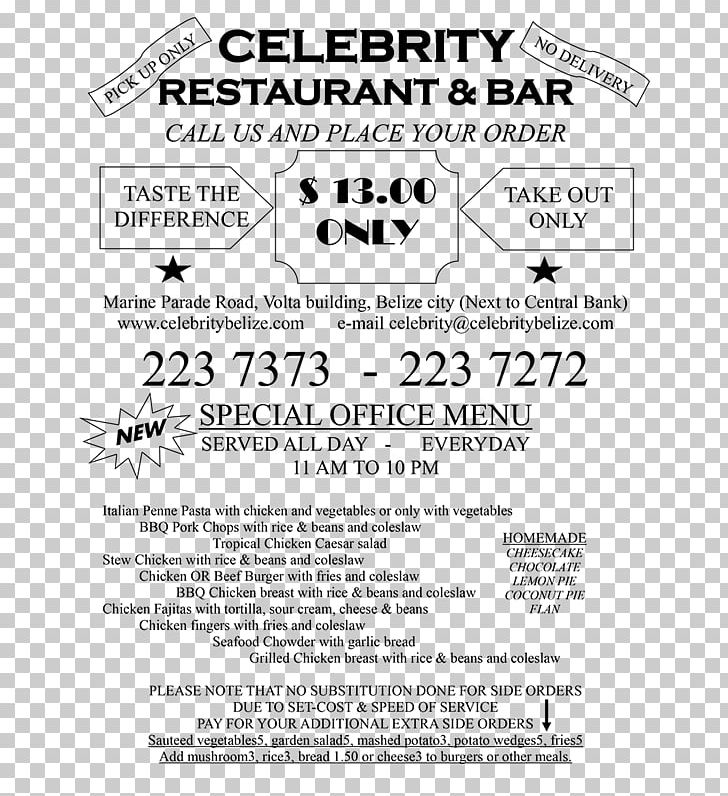 Celebrity Restaurant & Bar Menu Dinner Saumur PNG, Clipart, Area, Bar, Belize City, Black And White, Brand Free PNG Download