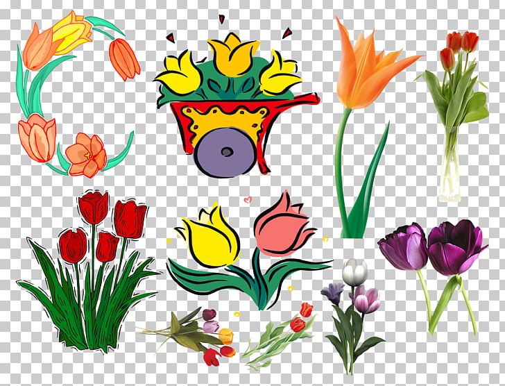 Floral Design Tulip Cut Flowers PNG, Clipart, Art, Artwork, Cartoon, Child, Child Art Free PNG Download