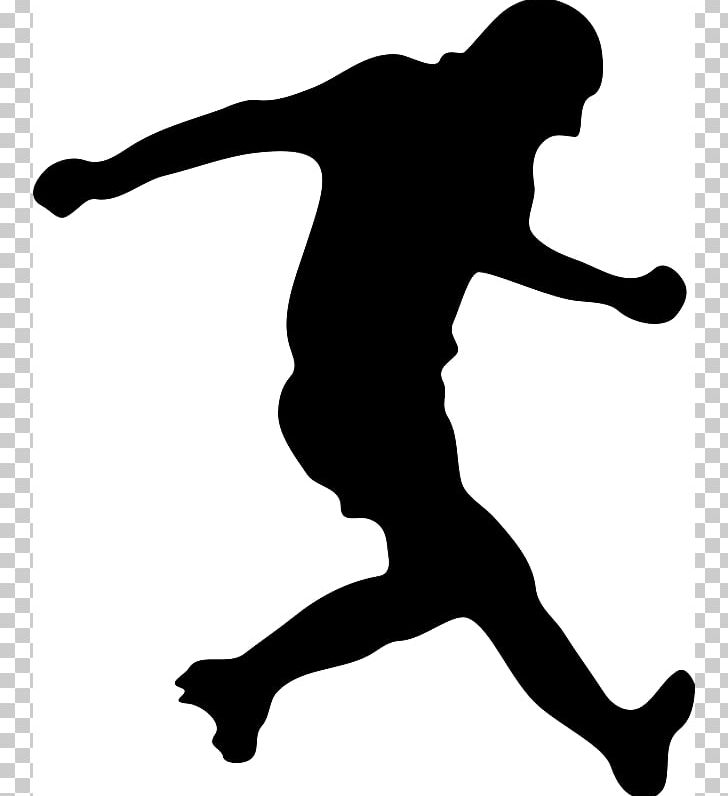 Football Player Silhouette PNG, Clipart, American Football, Ball, Black, Black And White, Dribbling Free PNG Download