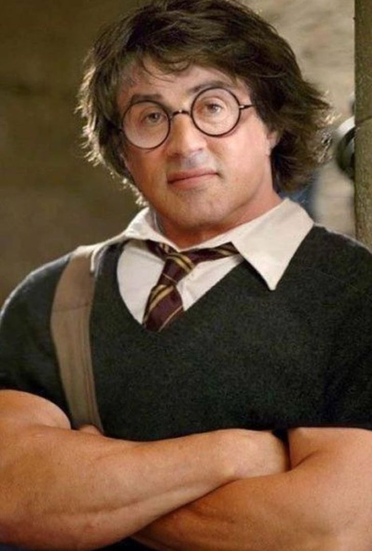 Sylvester Stallone Rocky Harry Potter Film PNG, Clipart, Chin, Comic, Eyewear, Film, Glasses Free PNG Download