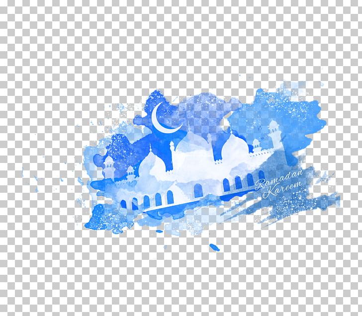 Mosque Ramadan Moon Eid Al-Fitr Eid Mubarak PNG, Clipart, Allah, Blue, Computer Wallpaper, Eid Aladha, Eid Alfitr Free PNG Download