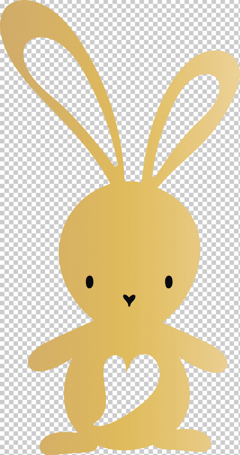 Cartoon Yellow Animal Figure PNG, Clipart, Animal Figure, Cartoon, Cute Easter Bunny, Easter Day, Paint Free PNG Download