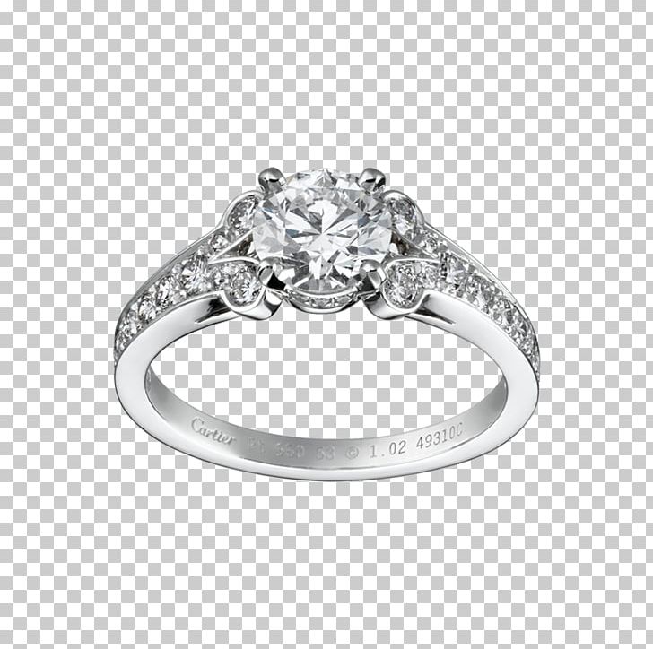 Cartier Engagement Ring Wedding Ring Diamond PNG, Clipart, Body Jewelry, Brilliant, Carat, Cartier, Cartier Tank Free PNG Download