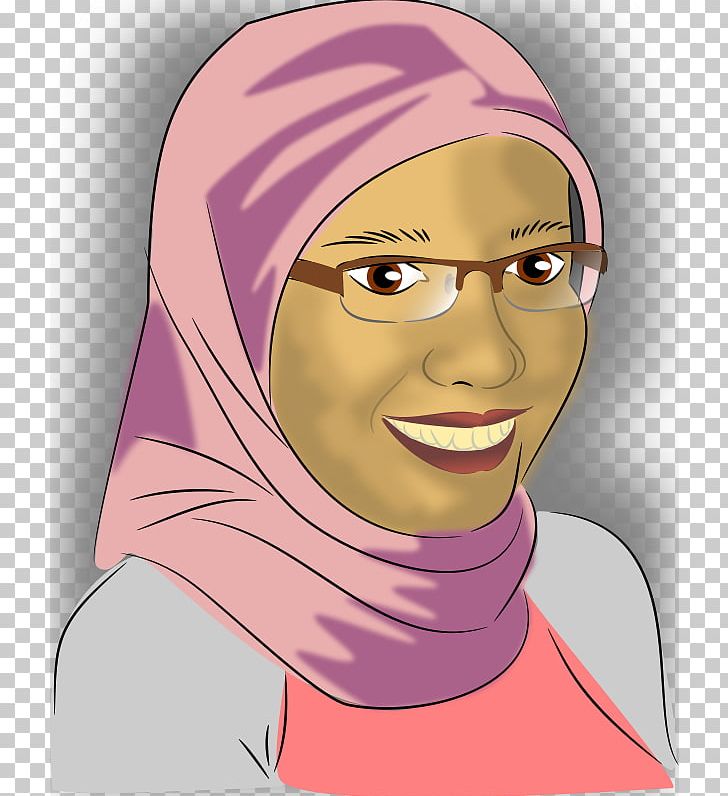 Hijab Muslim Woman PNG, Clipart, Brown Hair, Cartoon, Cheek, Chin, Cool Free PNG Download