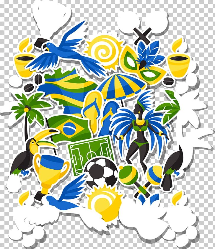 Rio De Janeiro FIFA World Cup Brazilian Carnival PNG, Clipart, Adobe Illustrator, Branch, Brazil, Brazil Vector, Cartoon Free PNG Download