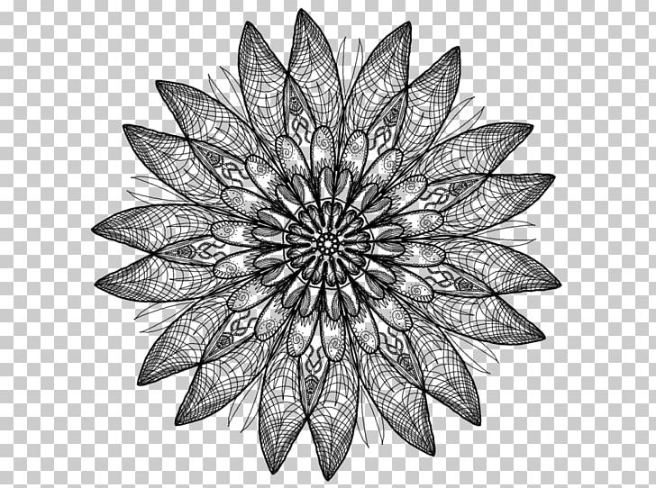 Floral Symmetry Drawing PNG, Clipart, Art, Black And White, Drawing, Floral Symmetry, Flower Free PNG Download