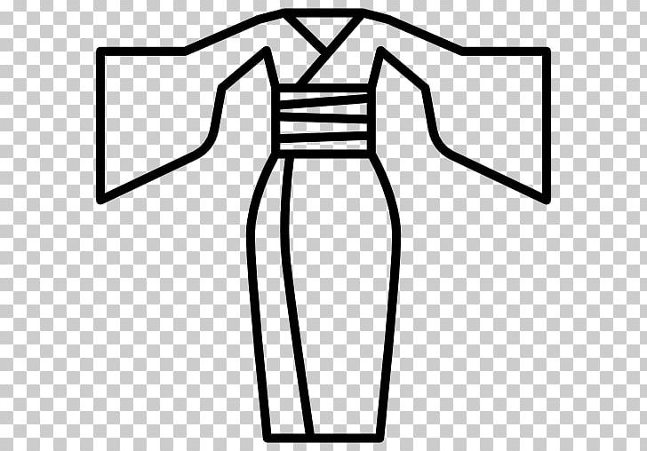 Kimono Robe Computer Icons Japanese Clothing PNG, Clipart, Angle, Area, Artwork, Black, Black And White Free PNG Download