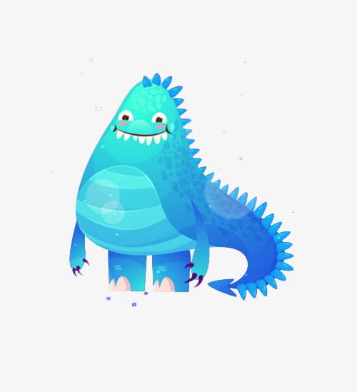 Little Monster PNG, Clipart, Blue, Cute, Cute Monster, Dragon, Halloween Free PNG Download