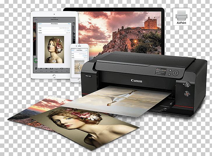 Inkjet Printing Canon Printer Prograf PNG, Clipart, Airprint, Canon, Compact Photo Printer, Digital Photo Professional, Electronic Device Free PNG Download