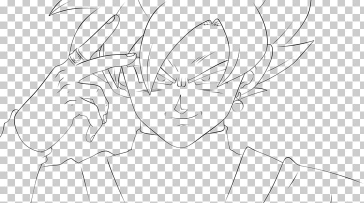 Goku Black Line Art Super Saiyan Sketch PNG, Clipart, Angle, Anime, Arm, Black, Black And White Free PNG Download