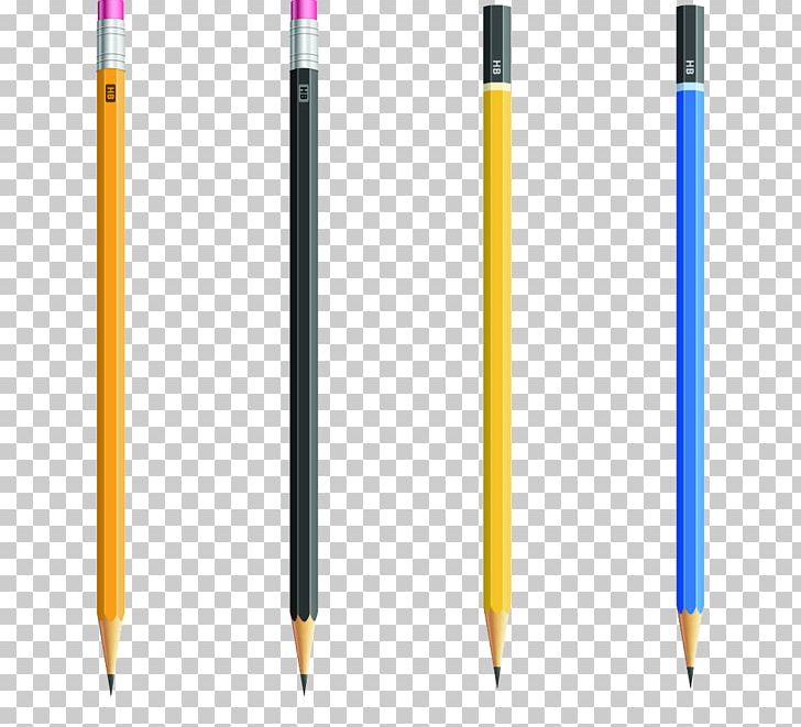 Pencil Yellow Material PNG, Clipart, Angle, Black, Blue, Cartoon Pencil, Colored Pencils Free PNG Download