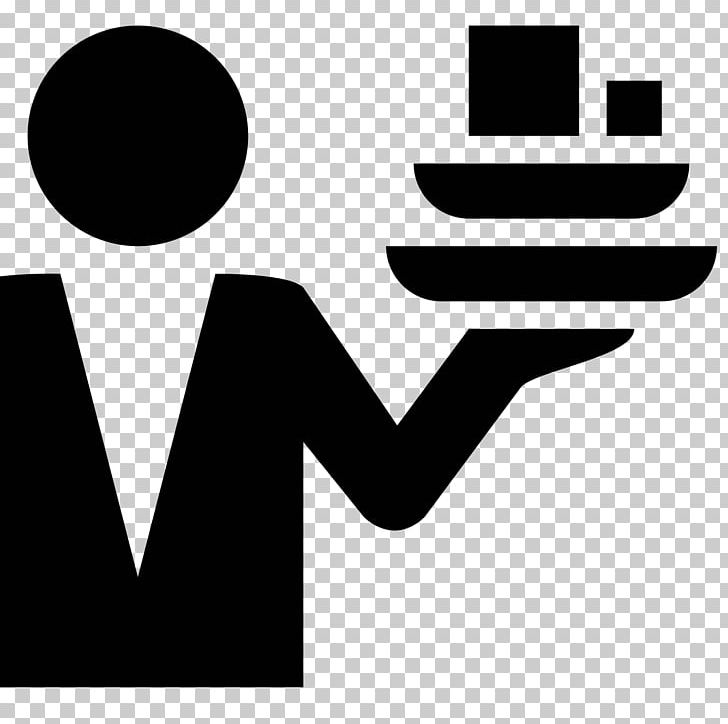Waiter Computer Icons Restaurant Advertising Hamburger Button PNG, Clipart, Advertising, Barista, Black, Black And White, Brand Free PNG Download