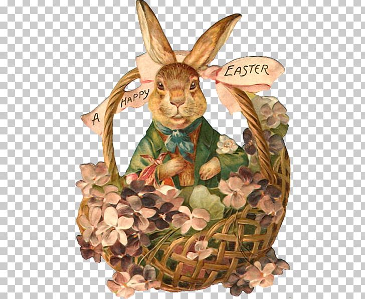 Easter Bunny Easter Basket Easter Postcard PNG, Clipart, Antique, Basket, Easter, Easter Basket, Easter Bunny Free PNG Download