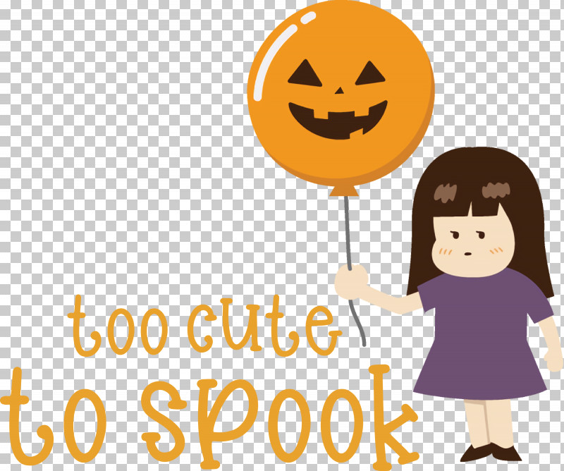 Halloween Too Cute To Spook Spook PNG, Clipart, Behavior, Cartoon, Geometry, Halloween, Happiness Free PNG Download