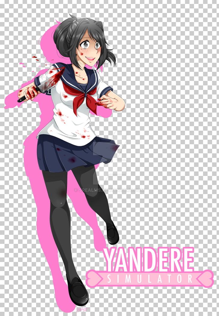 Yandere Simulator YouTube Fan Art PNG, Clipart, Animation, Anime, Art, Black Hair, Brown Hair Free PNG Download