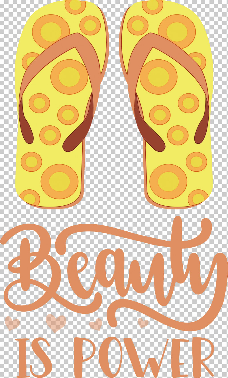 Flip-flops Shoe Sandal Yellow Line PNG, Clipart, Fashion, Flipflops, Geometry, Line, Mathematics Free PNG Download