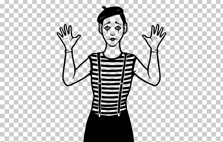 female mime clipart