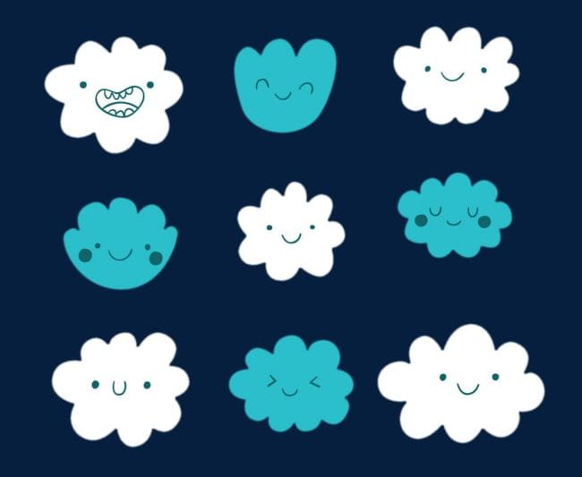 Smiling Clouds PNG, Clipart, Blue, Cloud, Clouds Clipart, Creative, Creative Cloud Free PNG Download