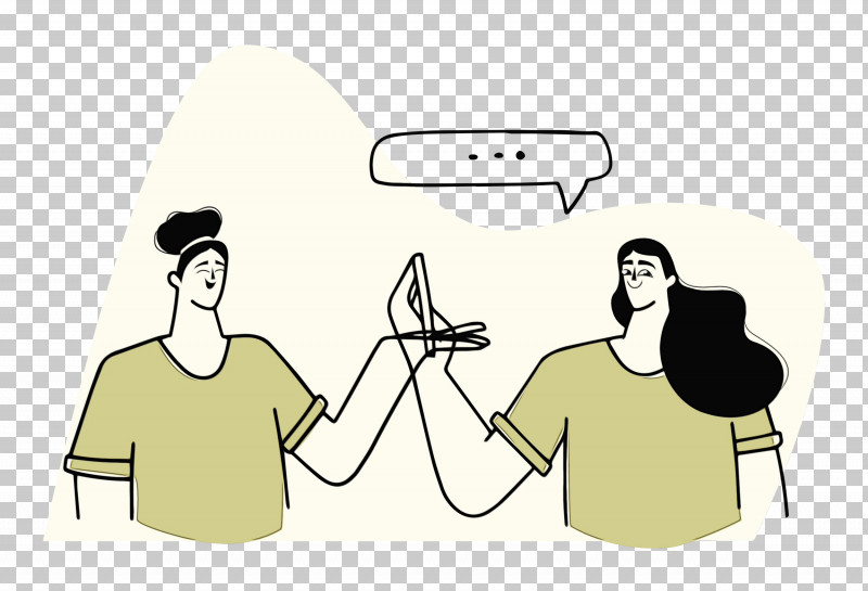 Yellow Conversation Font Joint Cartoon PNG, Clipart, Behavior, Cartoon, Chatting, Conversation, Hm Free PNG Download