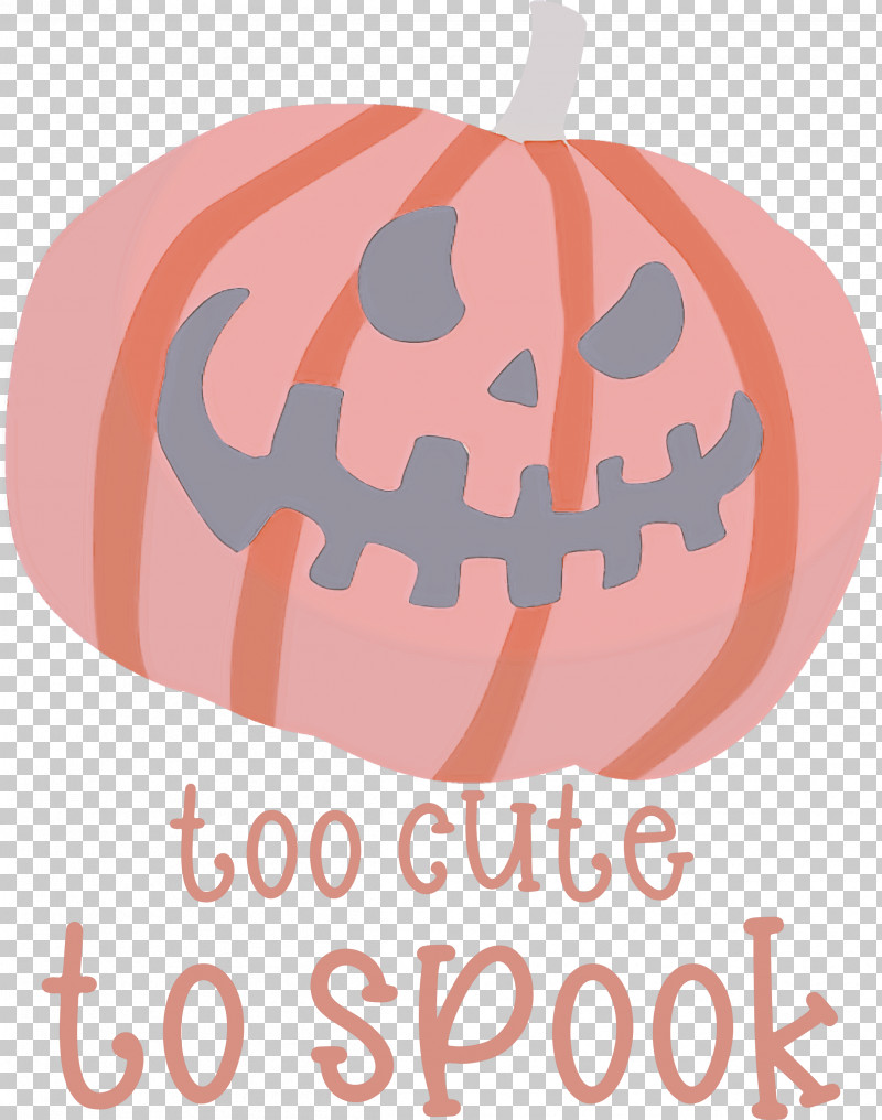 Halloween Too Cute To Spook Spook PNG, Clipart, Halloween, Logo, Meter, Pumpkin, Spook Free PNG Download