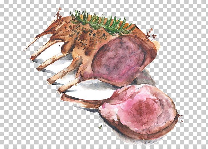 Game Meat Lamb And Mutton Agneau Watercolor Painting Png Clipart