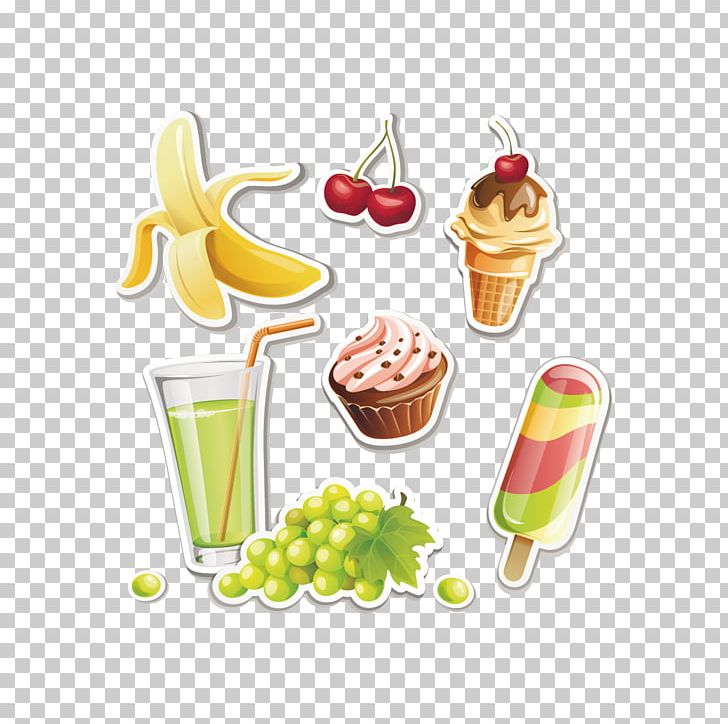 Ice Cream Fruitcake Sundae PNG, Clipart, Adobe Illustrator, Apple Fruit, Banana, Banana Split, Blue Java Banana Free PNG Download