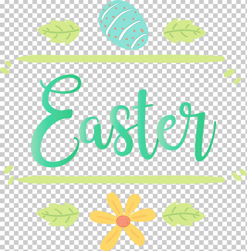 Green Text Leaf Font Plant PNG, Clipart, Easter Day, Easter Sunday, Green, Happy Easter, Leaf Free PNG Download