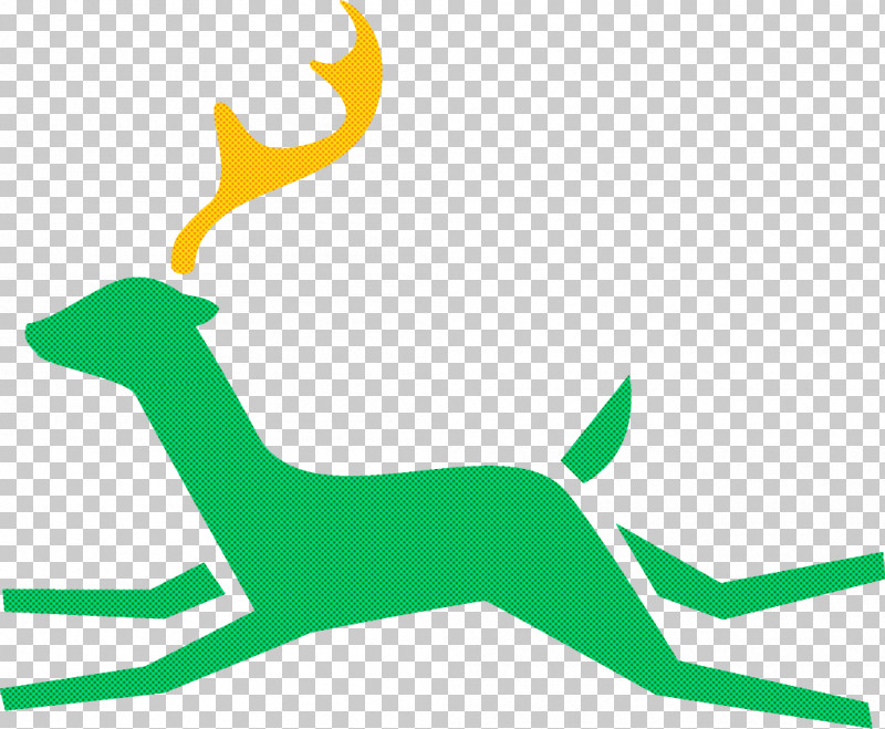 Reindeer Christmas Reindeer Christmas PNG, Clipart, Christmas, Christmas Reindeer, Deer, Green, Reindeer Free PNG Download