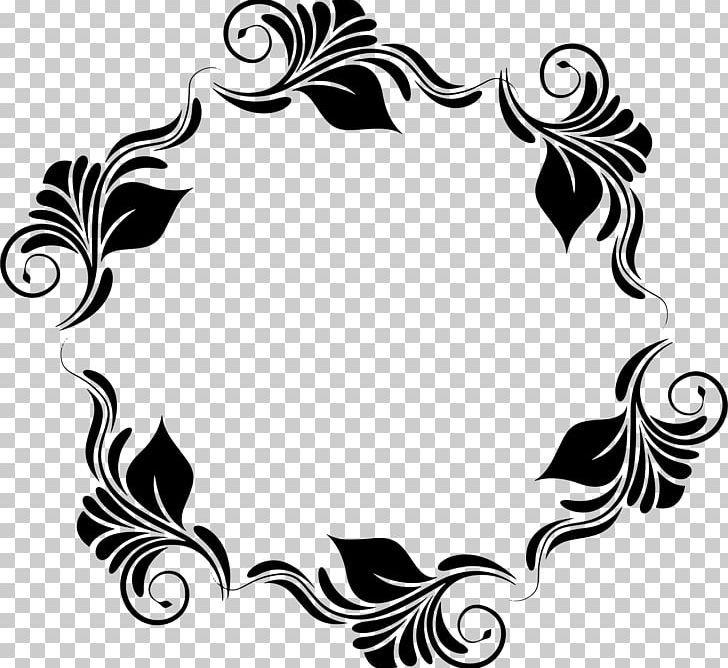 Flower Circle PNG, Clipart, Artwork, Black, Black And White, Circle, Clip Art Free PNG Download