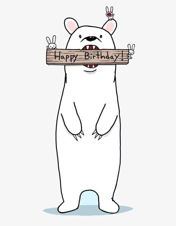 Happy Birthday Tag PNG, Clipart, Animal, Bear, Birthday, Birthday Clipart, Cartoon Free PNG Download
