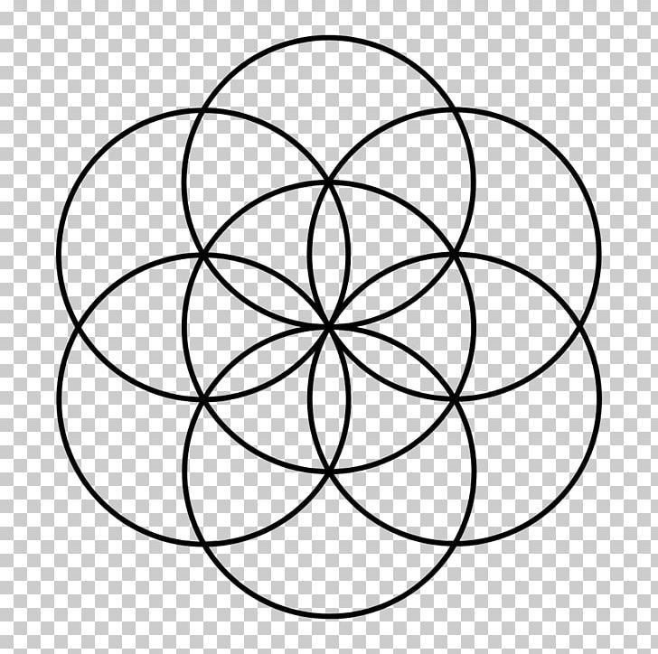 Sacred Geometry Overlapping Circles Grid PNG, Clipart, Area, Art, Black And White, Circle, Education Science Free PNG Download