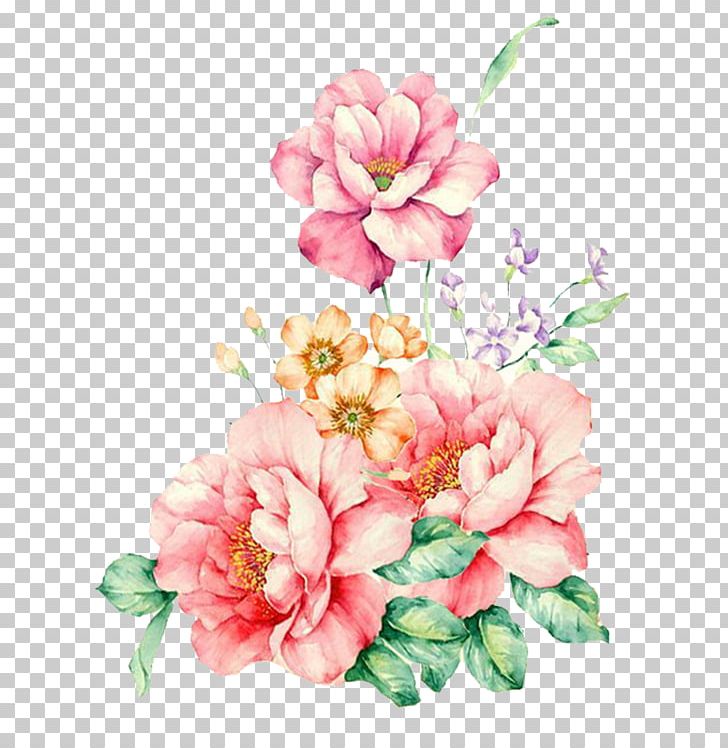 Pink Flowers Watercolor Painting PNG, Clipart, Artificial Flower, Dahlia, Design, Desktop Wallpaper, Encapsulated Postscript Free PNG Download