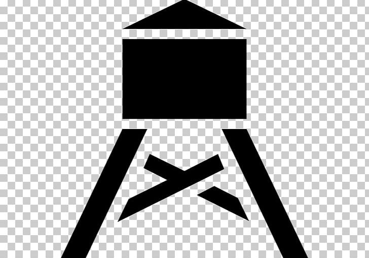 Computer Icons Water Tower PNG, Clipart, Angle, Black, Black And White, Brand, Building Free PNG Download