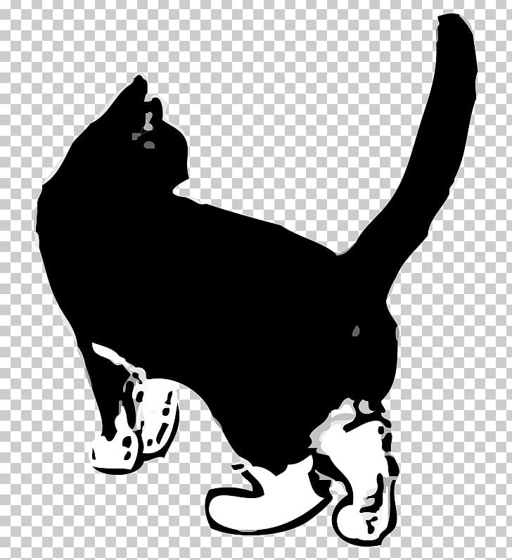 Cat Cartoon Open PNG, Clipart, Artwork, Beak, Black, Black And White, Black Cat Free PNG Download