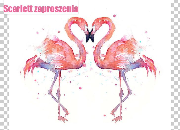 Flamingo Watercolor Painting Canvas Print Art PNG, Clipart, Animals, Art, Beak, Bird, Canvas Free PNG Download