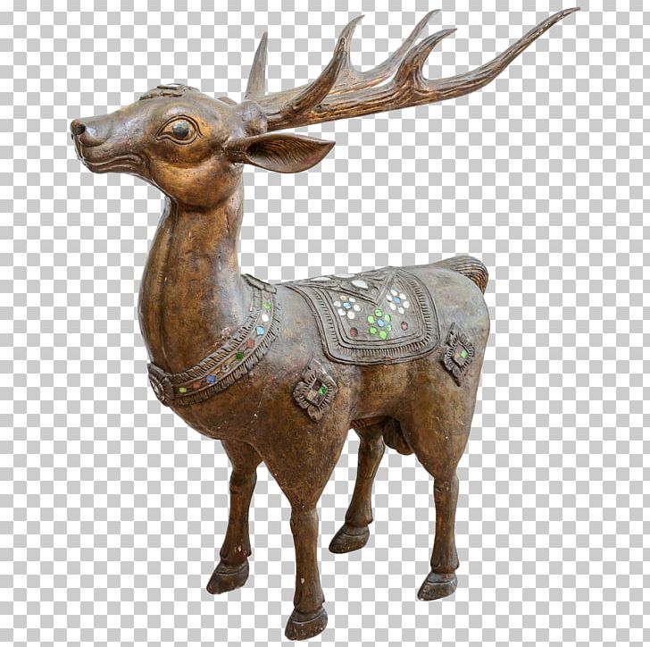 Elk Reindeer Statue PNG, Clipart, Animals, Antler, Antlers, Bronze, Bronze Sculpture Free PNG Download