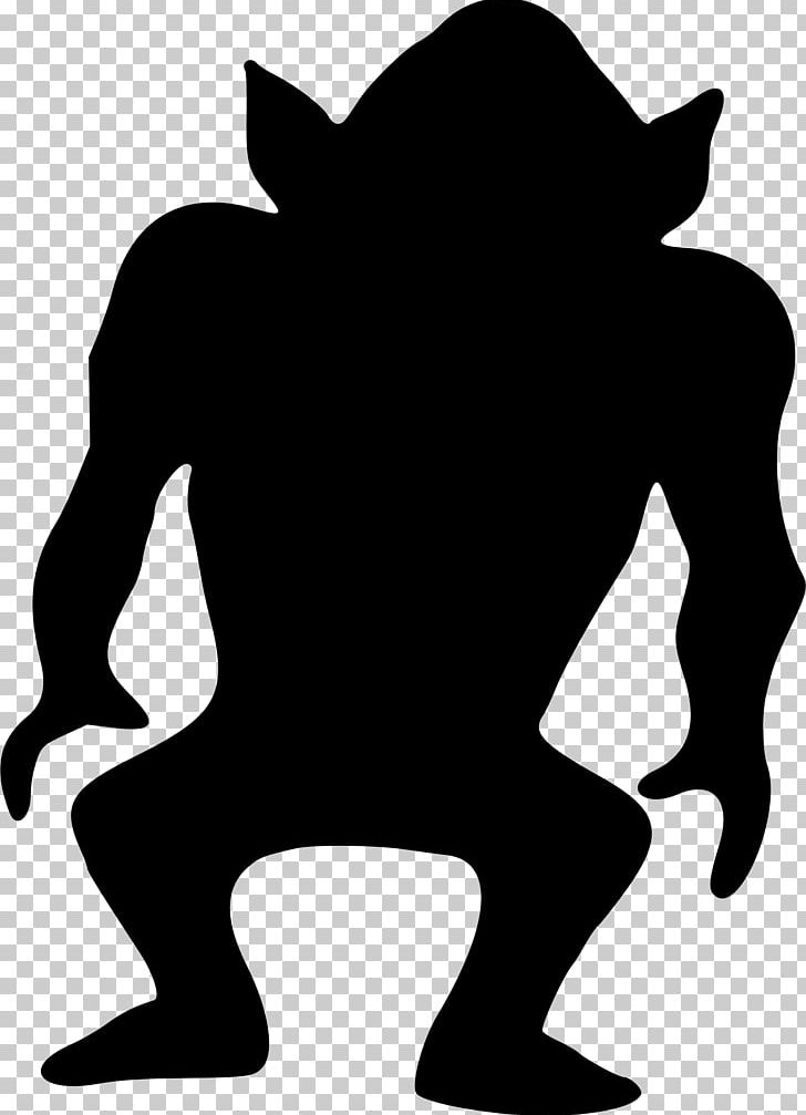 Silhouette Monster PNG, Clipart, Animals, Autocad Dxf, Black, Black And White, Carnivoran Free PNG Download