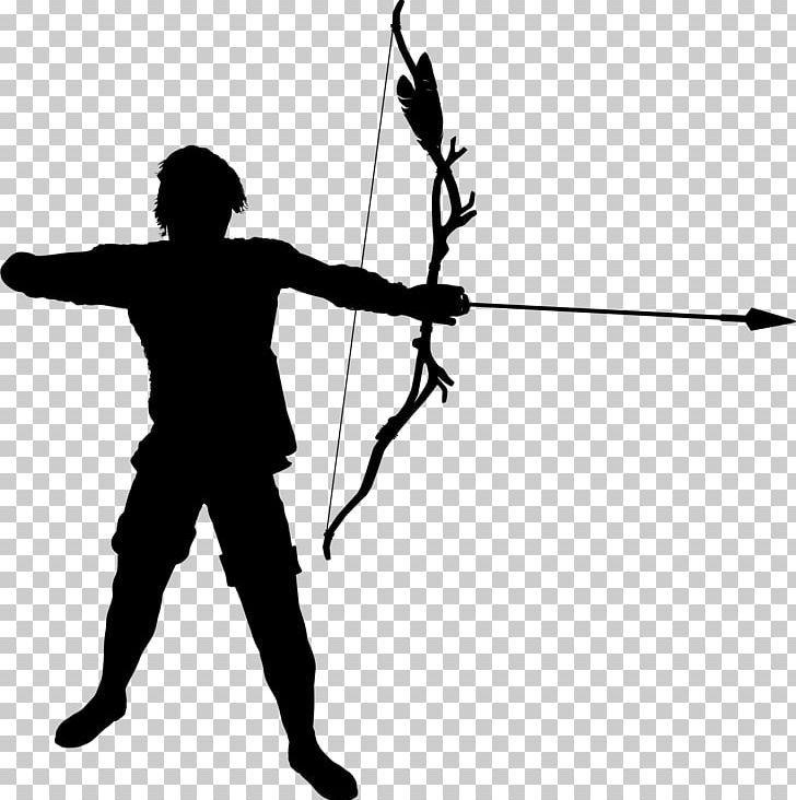 Archery Silhouette PNG, Clipart, Angle, Animals, Archery, Arm, Black And White Free PNG Download